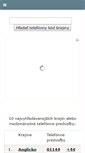 Mobile Screenshot of medzinarodne-telefonne-predvolby.info